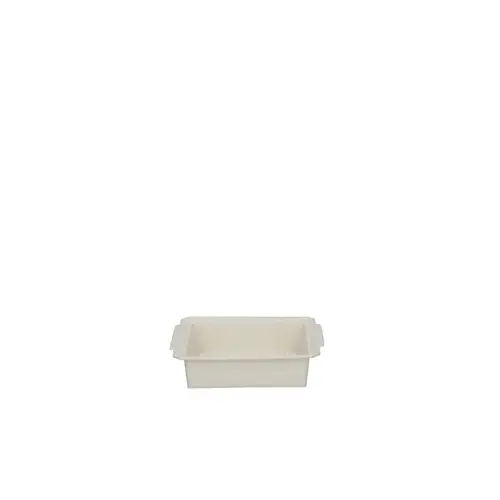 Kunststoff Schale weiss 12.5x12x03cm (½ Ziegel) 