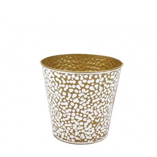 Zink Dave gold weiss D15.5cm H15cm