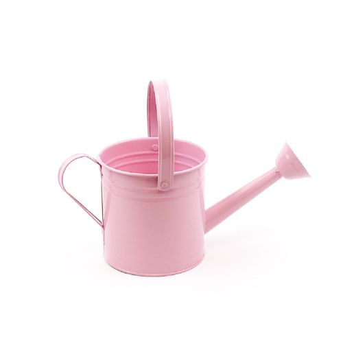 Zink Giesskanne rosa D14.5cm  H14.5cm