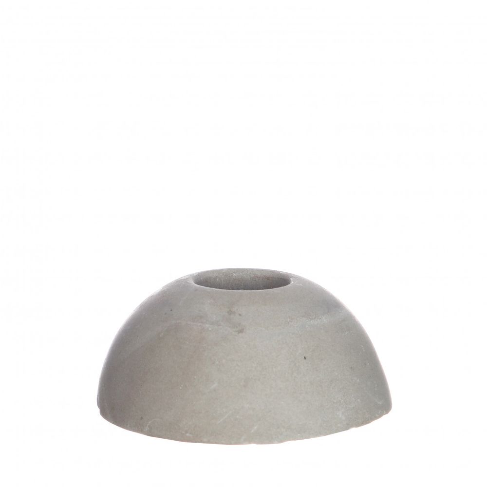 Kerzenständer Rund grau D07cm H03cm
