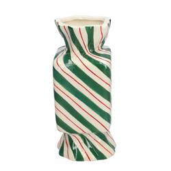 Keramik Vase Candy grün D09cm H20cm