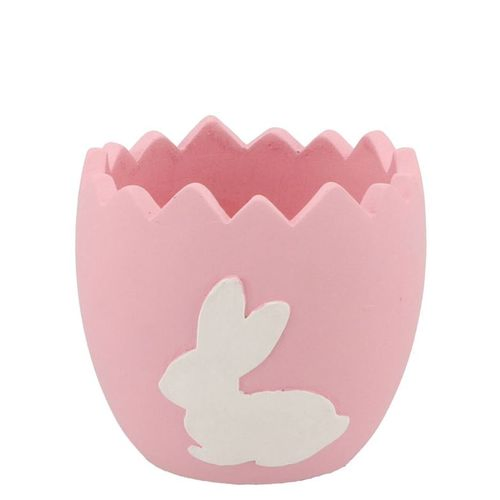 Übertopf Kaninchen rosa 11x11x10,5cm