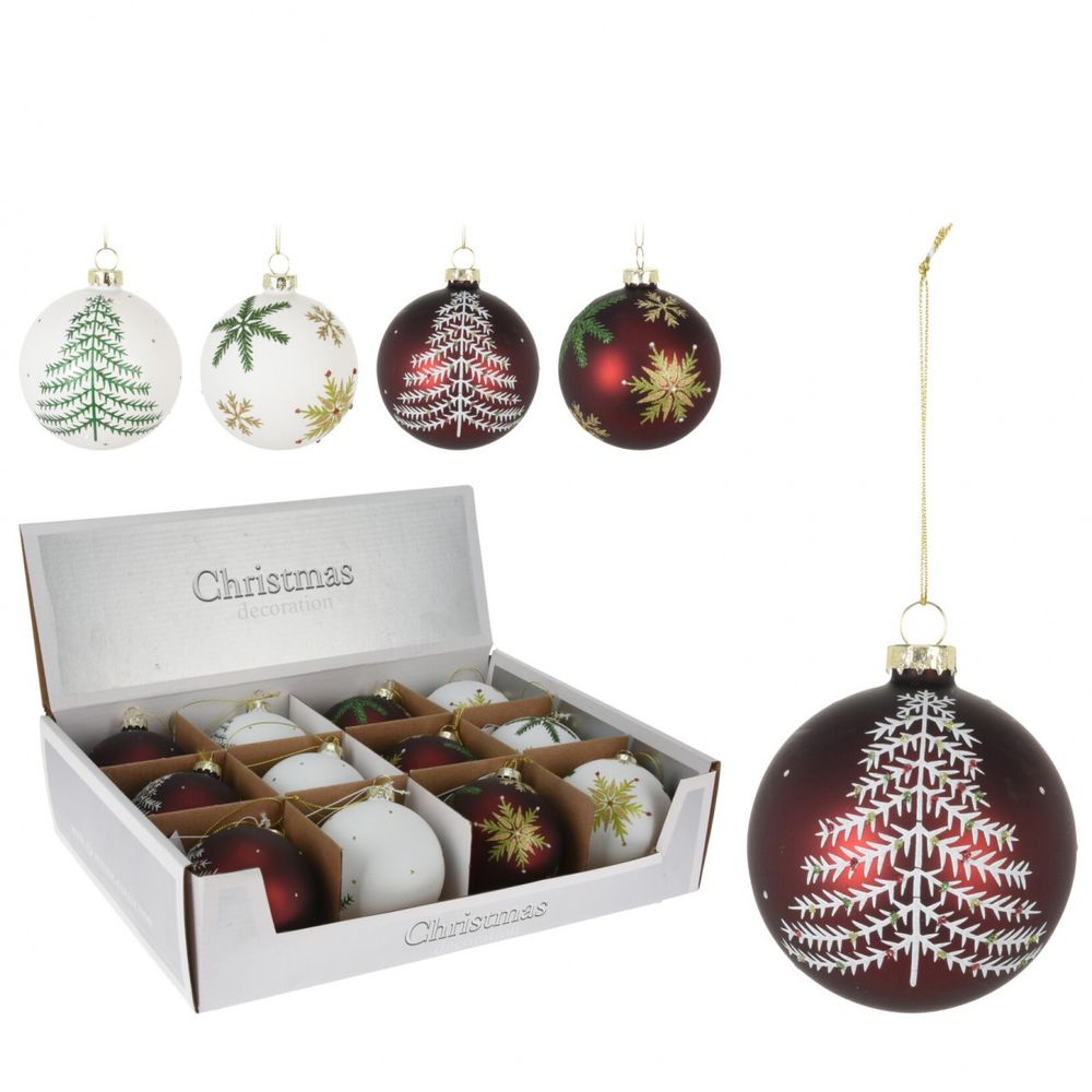 Kugel Weihnachtsbaum mix D08cm