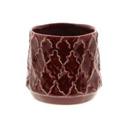 Keramik Übertopf Zaria rot D12cm H11cm