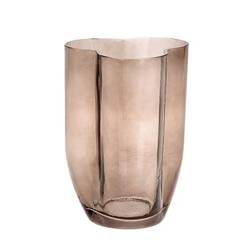 Glas Vase Bijoux braun D16cm H23cm
