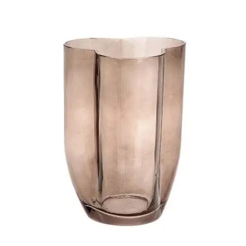 Glas Vase Bijoux braun D16cm H23cm