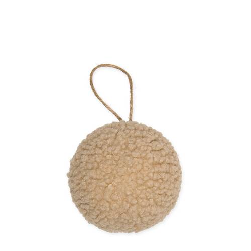 Hänger Weihnachtskugel Teddy creme D10cm