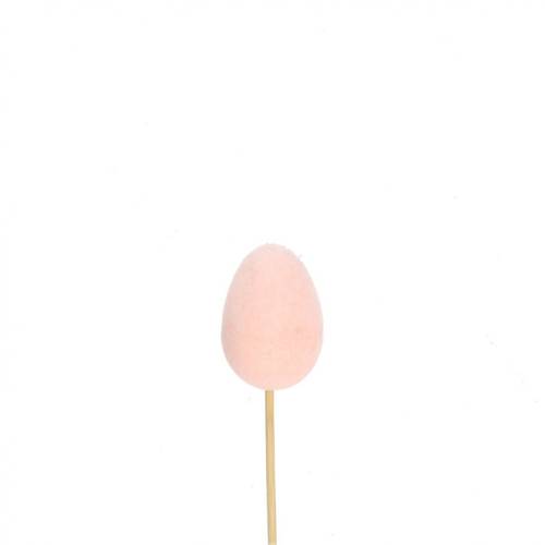 Ostern Deko/stab 12cm Ei flock 5cm
