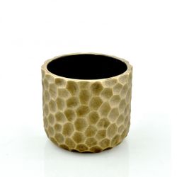 Keramik Übertopf Honig gold D14cm H12cm