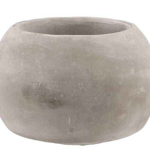 Beton Übertopf Sphere grau D18cm H14cm