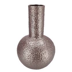 Keramik Vase Evora Metallic grau 30x30x49cm