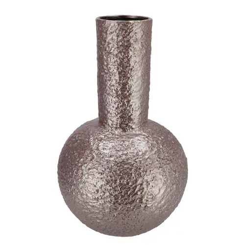 Keramik Vase Evora Metallic grau 30x30x49cm