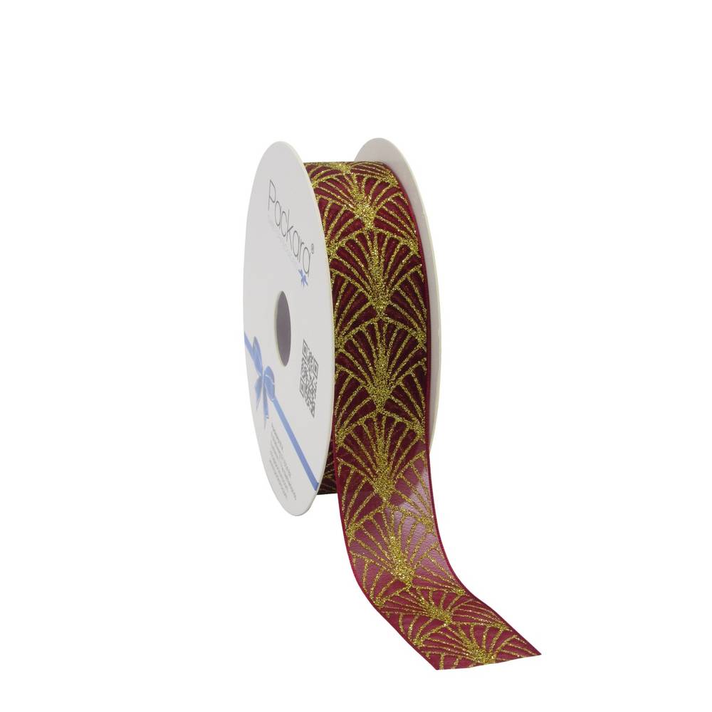 Band Sprinkles weinrot 25mm 20m