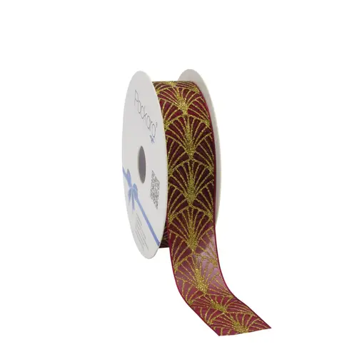 Band Sprinkles weinrot 25mm 20m