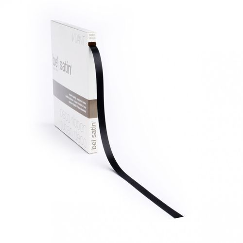 Band Vivant Satin schwarz 10mm 100m