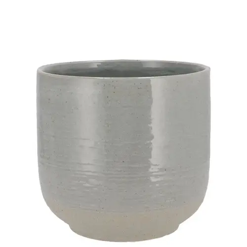 Keramik Übertopf Neva grau 11x11x11cm