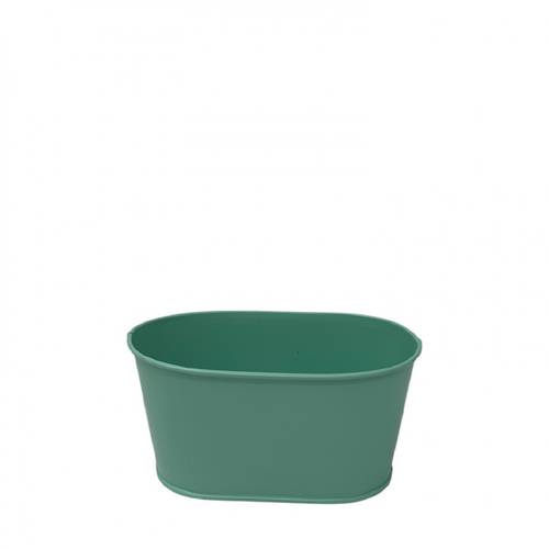 Zink Topf Milo grün D15.5cm H08cm
