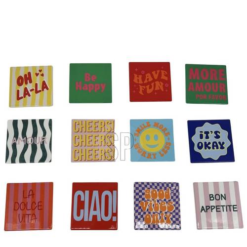 Untersetzer Fun mix 09x09cm