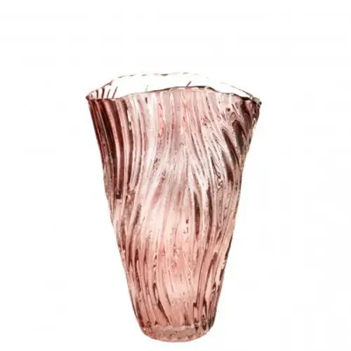 Glas Vase Savoy hell rosa D09.5 H25cm 