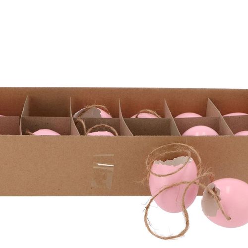 Hänger Hühnerei hell rosa D05cm H05cm x12