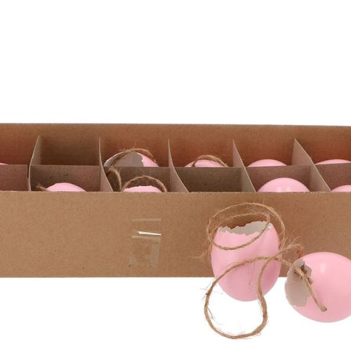 Hänger Hühnerei hell rosa D05cm H05cm x12