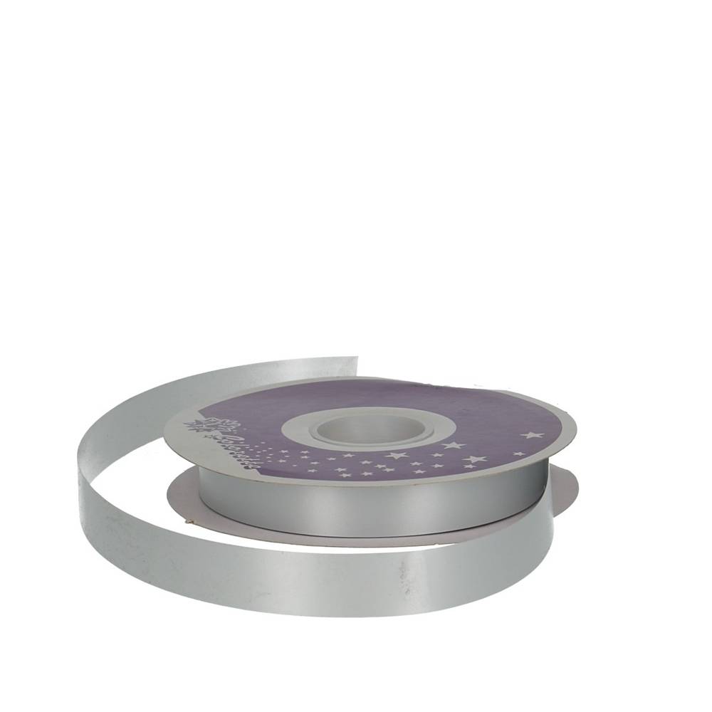 Band Polyseta silber 19mm 91m