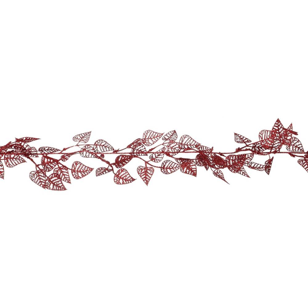 Girlande Blatt rot 180cm