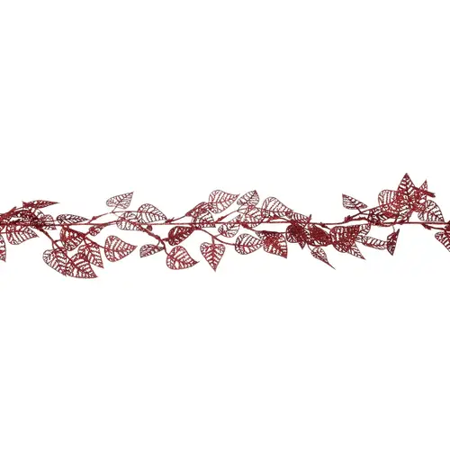 Girlande Blatt rot 180cm