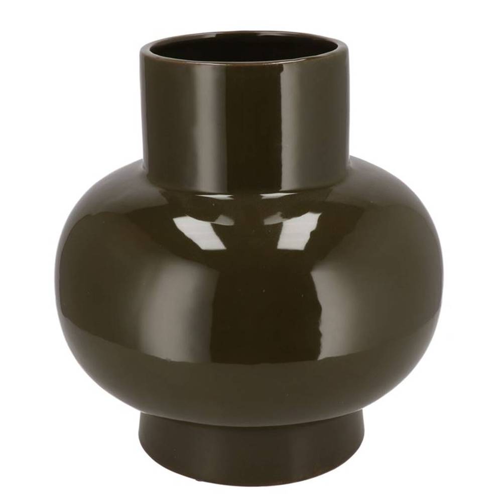 Keramik Vase Oxford Neck grün 31x31x33cm