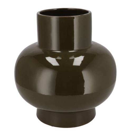 Keramik Vase Oxford Neck grün 31x31x33cm