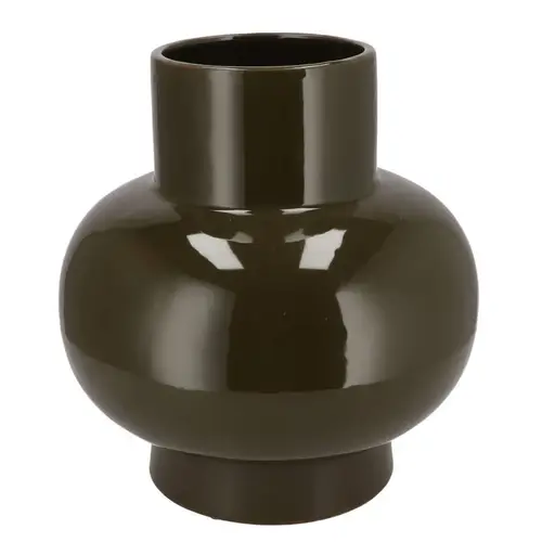 Keramik Vase Oxford Neck grün 31x31x33cm