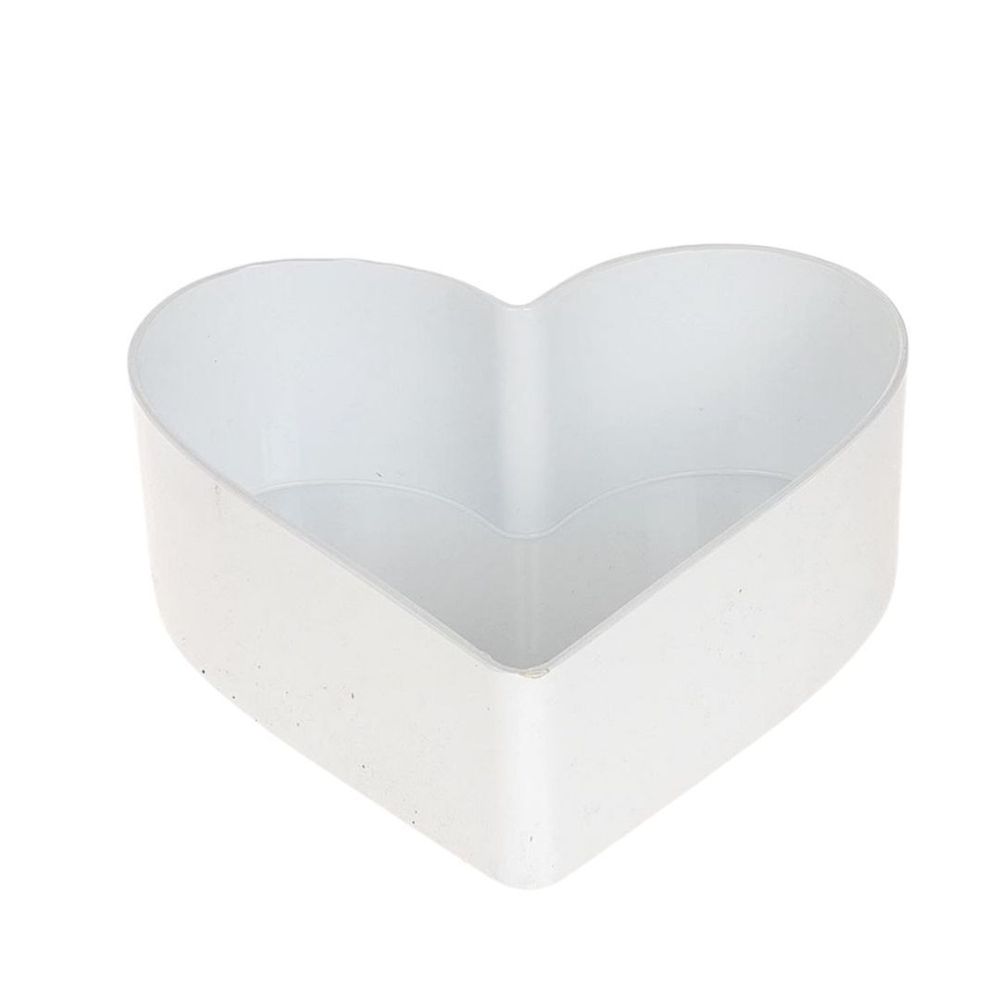 Melamine Herz weiss 22x20x7.5cm