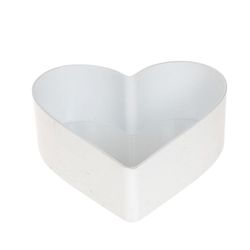 Melamine Herz weiss 22x20x7.5cm