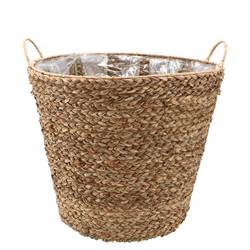 Korb Henkel Seegrass natur D28cm H24cm