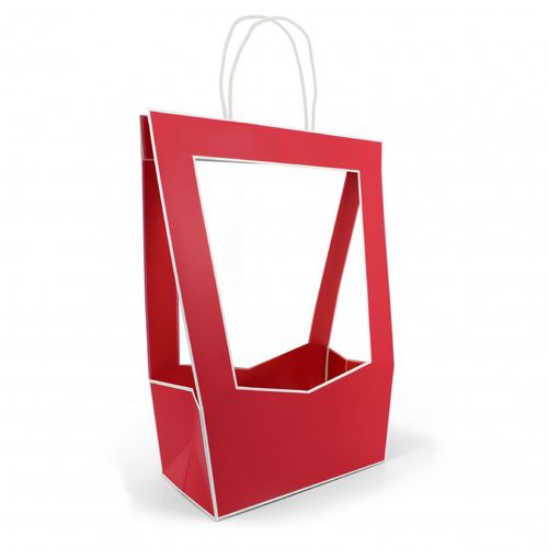 Tasche Medaillon rot 30x16x50cm