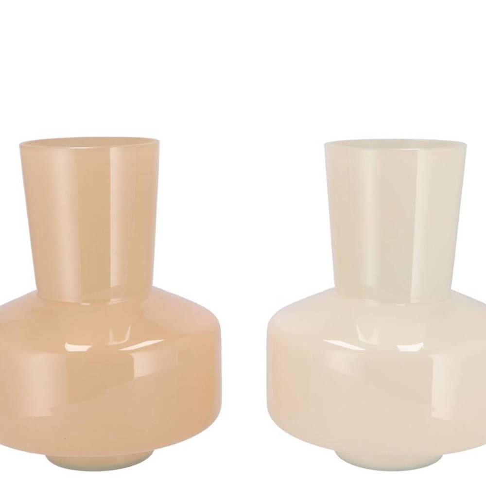 Glas Vase Beau mix braun 20x20x26cm