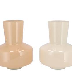 Glas Vase Beau mix braun 20x20x26cm