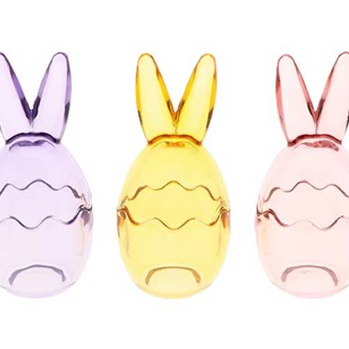Glas Hase mix D10cm H21cm