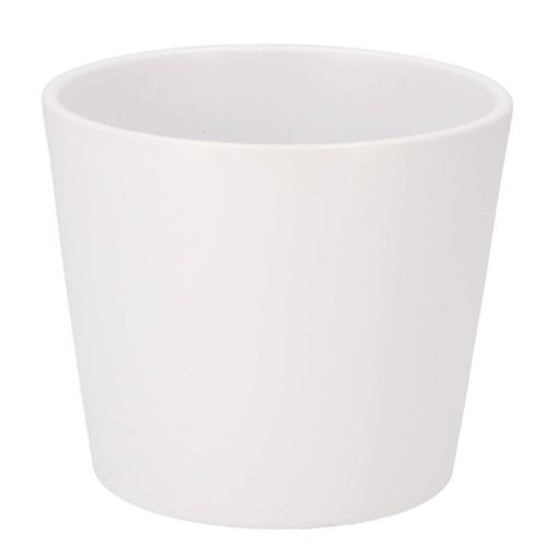 Keramik Orchidee Übertopf weis D15cm