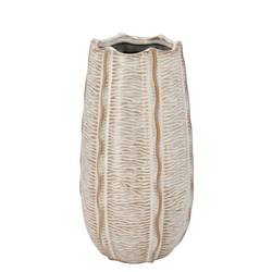 Keramik Vase Sifan Structure weiss 17x17x31cm