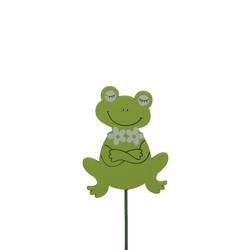 Frosch auf Stab L20cm D07cm