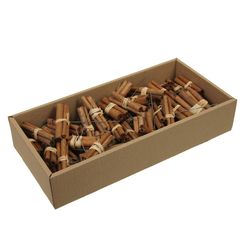 Trocken Zimstangen+Bast/Draht braun 10cm x60