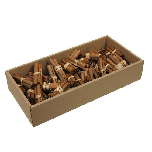 Trocken Zimstangen+Bast/Draht braun 10cm x60