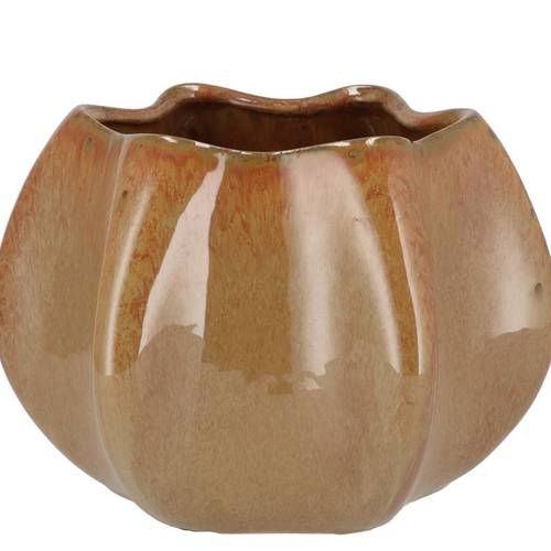 Keramik Übertopf Annecy Caramel 23x23x17cm
