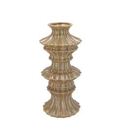 Keramik Vase Maysa dunkel grün 13x13x30cm