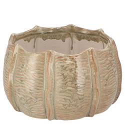 Keramik Übertopf Sifan Structure grün 17x17x10cm