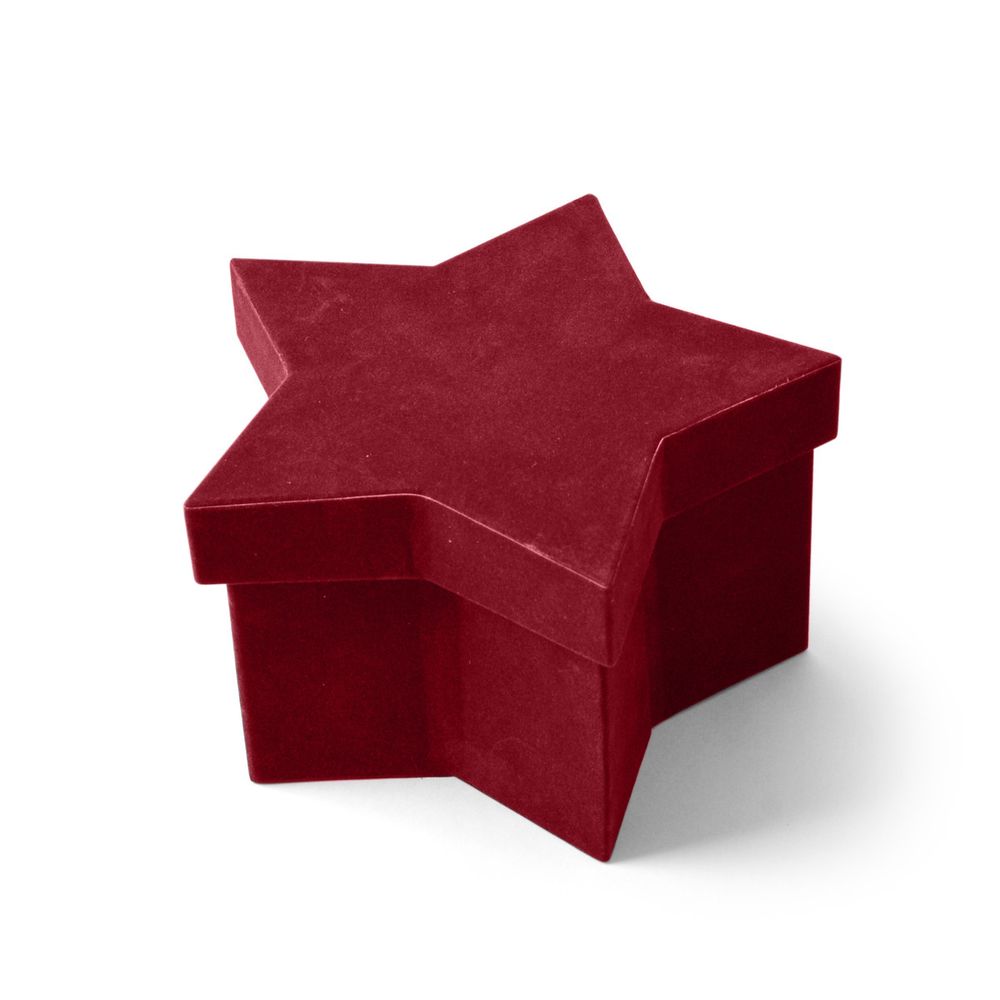 Hatbox Stern rot 16x10x9cm