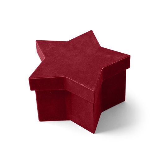 Hatbox Stern rot 16x10x9cm