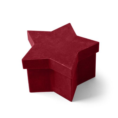 Hatbox Stern rot 16x10x9cm