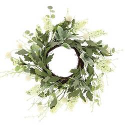 Seiden Kranz Frühling grün D50cm